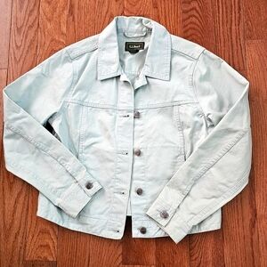 Vintage L.L. Bean Mint Green Corduroy Jacket Size XS